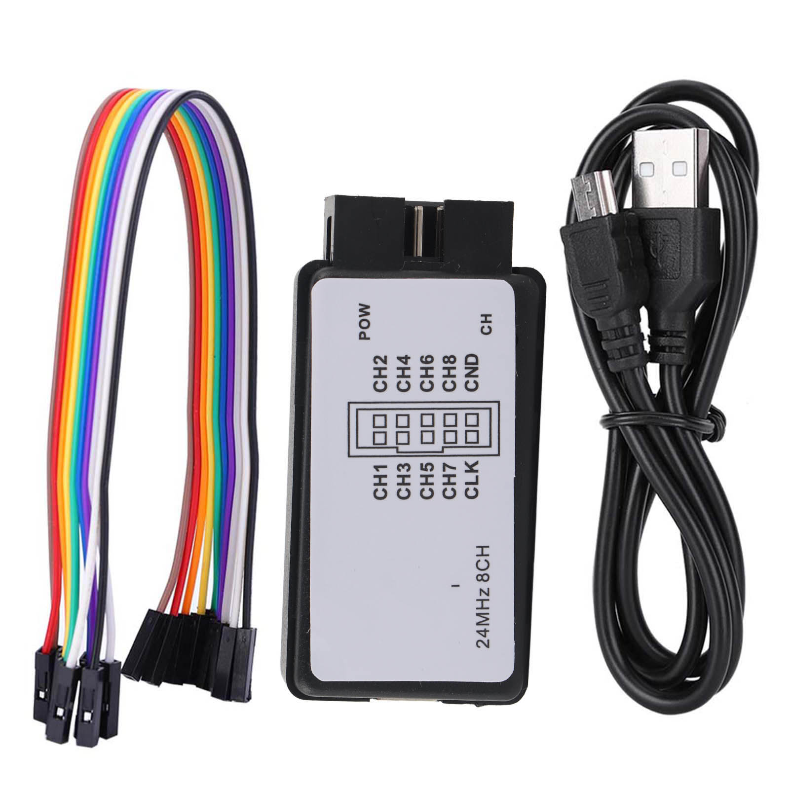 محلل منطقي 24 ميجاهرتز، جهاز م - مراجعة Logic Analyzer Usb وسعره