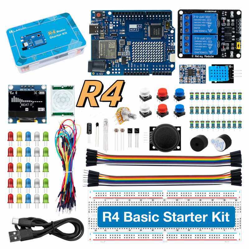 مجموعة أدوات تطوير UNO R4 المت - مراجعة Diy Electronics Learning Kit وسعره